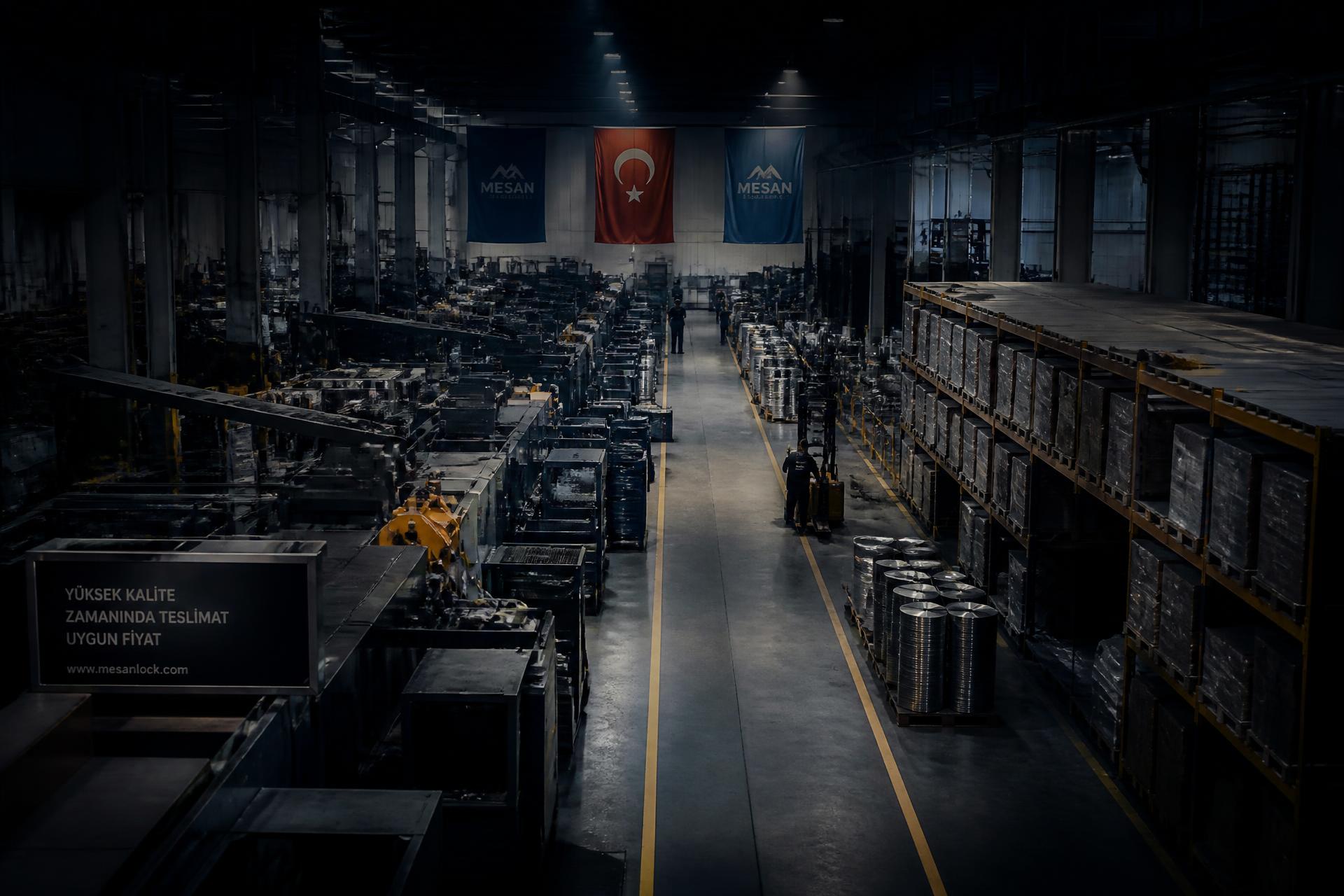 Production line inside a Turkish factory